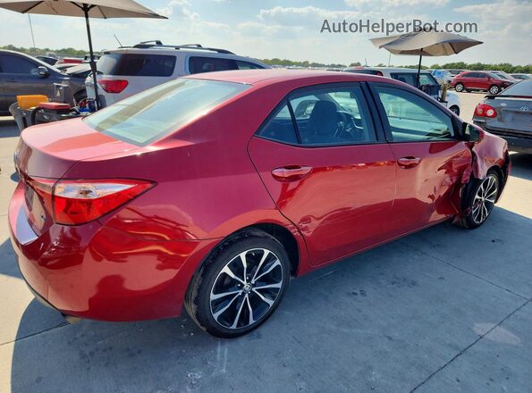2T1BURHE9JC015086 2018 TOYOTA COROLLA Red Tył prawy