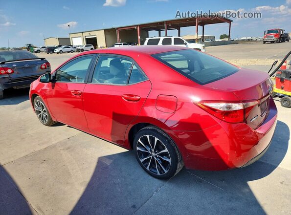 2T1BURHE9JC015086 2018 TOYOTA COROLLA Red Tył lewy
