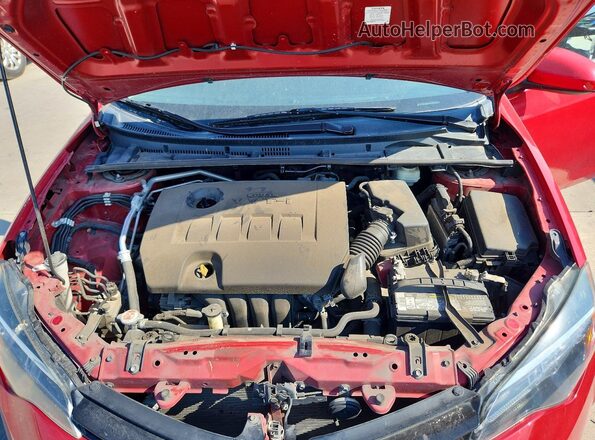 2T1BURHE9JC015086 2018 TOYOTA COROLLA Red Widok wnętrza z tyłu