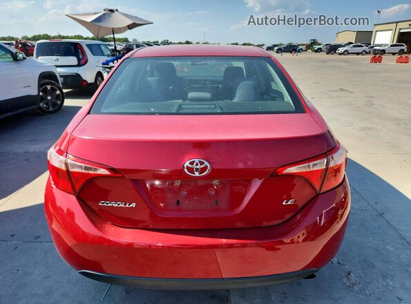 2T1BURHE9JC015086 2018 TOYOTA COROLLA Red Widok z tyłu