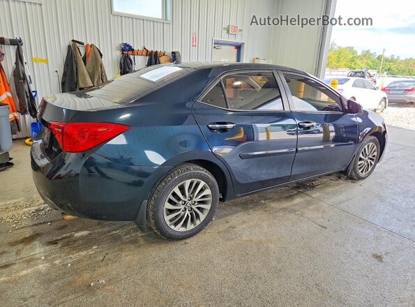 2T1BURHE9JC989022 2018 TOYOTA COROLLA Blue Tył prawy