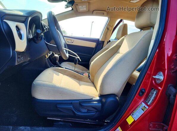 2T1BURHE9KC221266 2019 TOYOTA COROLLA Red წინა სალონის ხედი