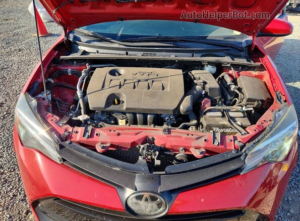2T1BURHE9KC221266 2019 TOYOTA COROLLA Red უკანა სალონის ხედი