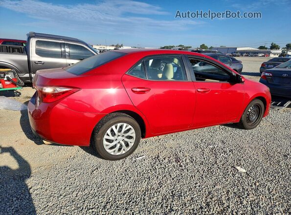 2T1BURHE9KC221266 2019 TOYOTA COROLLA Red უკანა მარჯვენა