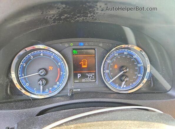 2T1BURHE9KC221266 2019 TOYOTA COROLLA Red ხელსაწყოთა პანელის ხედი