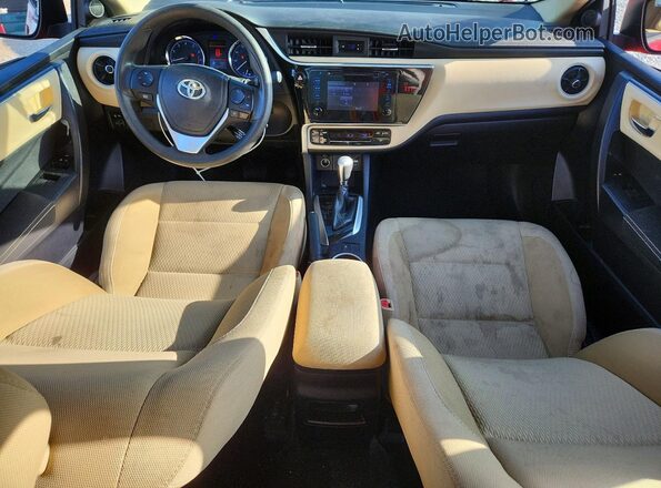 2T1BURHE9KC221266 2019 TOYOTA COROLLA Red წინა პანელის ხედი