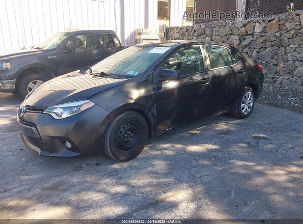 2T1BURHEXGC485099 2016 TOYOTA COROLLA Black წინა მარცხენა ხედი სამი მეოთხედიდან