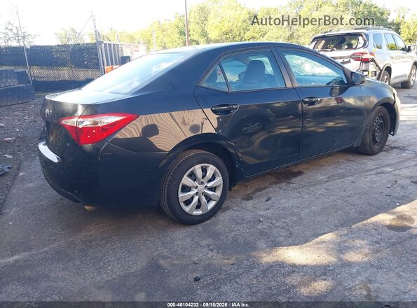 2T1BURHEXGC485099 2016 TOYOTA COROLLA Black უკანა მარჯვენა
