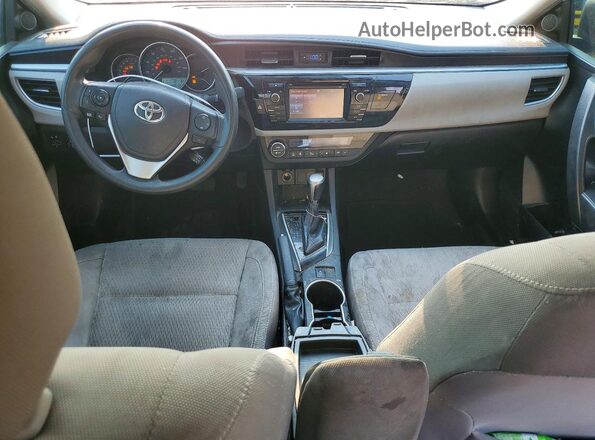 2T1BURHEXGC485913 2016 TOYOTA COROLLA Silver Вид панелі приладів