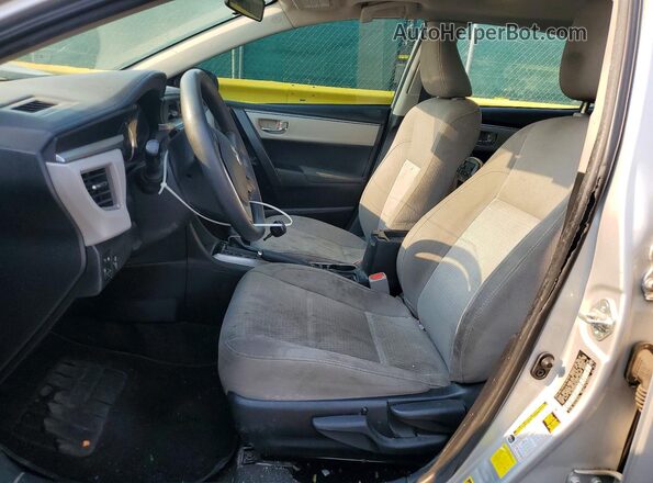 2T1BURHEXGC485913 2016 TOYOTA COROLLA Silver Вид салону спереду