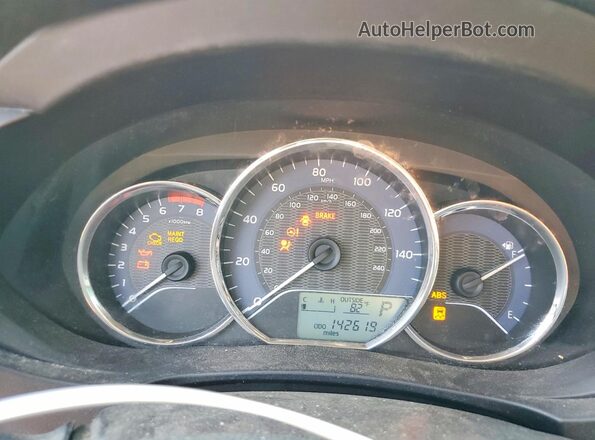 2T1BURHEXGC485913 2016 TOYOTA COROLLA Silver Вид щитка приладів