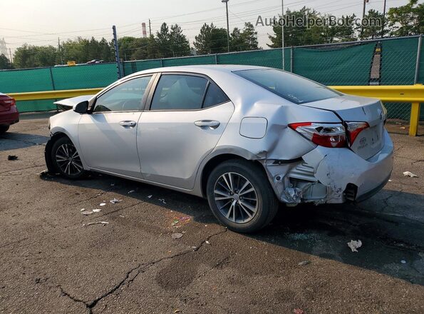 2T1BURHEXGC485913 2016 TOYOTA COROLLA Silver Задня ліва чверть