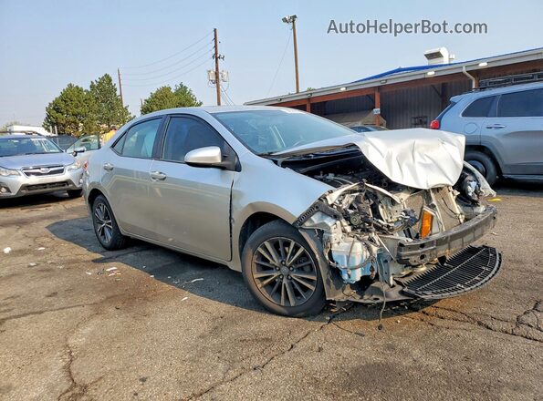 2T1BURHEXGC485913 2016 TOYOTA COROLLA Silver Передня права чверть