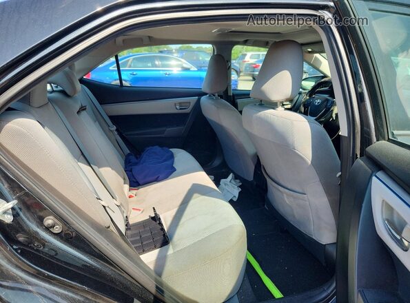 2T1BURHEXGC539890 2016 TOYOTA COROLLA Black Widok tylnych siedzeń