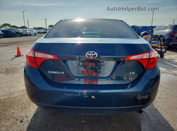 2T1BURHEXHC832478 2017 TOYOTA COROLLA Синий Вид сзади
