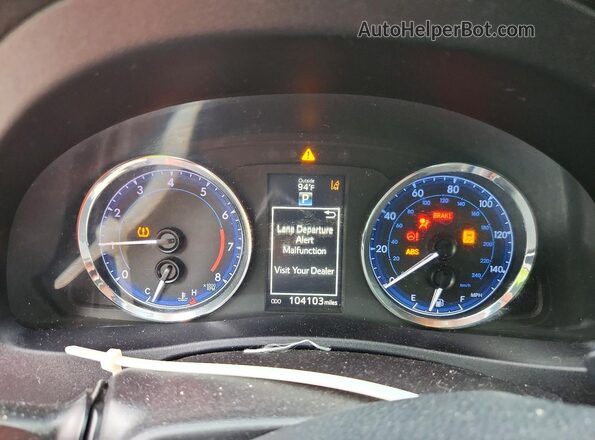 2T1BURHEXHC954807 2017 TOYOTA COROLLA Blue Սարքավորումների վահանակի տեսք