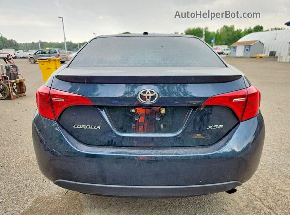 2T1BURHEXHC954807 2017 TOYOTA COROLLA Blue Հետևի տեսք
