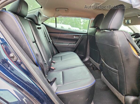 2T1BURHEXHC954807 2017 TOYOTA COROLLA Blue Հետևի նստատեղերի տեսք