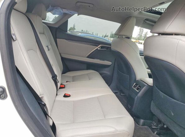 2T2AGMDAXLC047018 2020 LEXUS RX White უკანა სალონის ხედი
