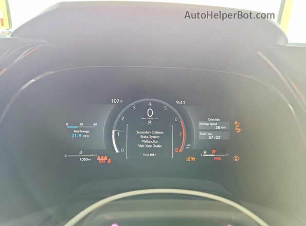 2T2BAMBA7TC079840 2026 LEXUS RX White Instrument cluster view
