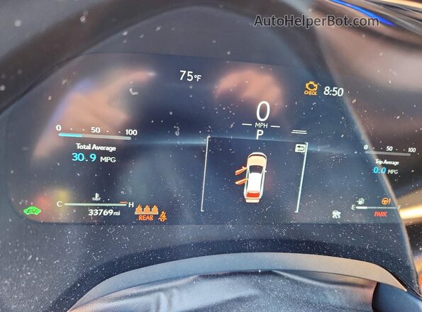 2T2BBMCA7SC072574 2025 LEXUS RX Green Instrument cluster view