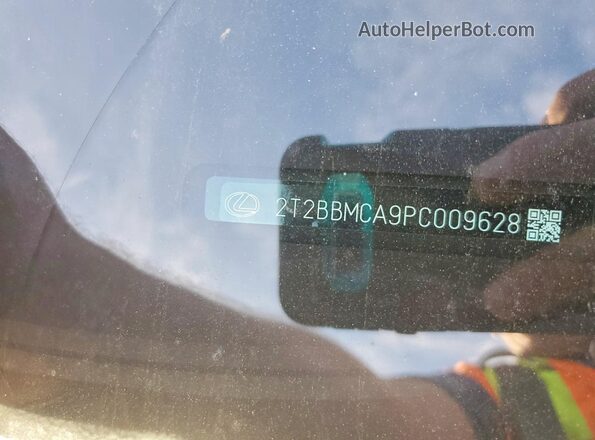2T2BBMCA9PC009628 2023 LEXUS RX Silver VIN կոդի պիտակի տեսք