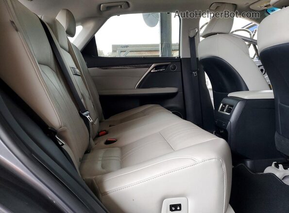 2T2BGMCA2KC042593 2019 LEXUS RX Gray Vista de los asientos traseros
