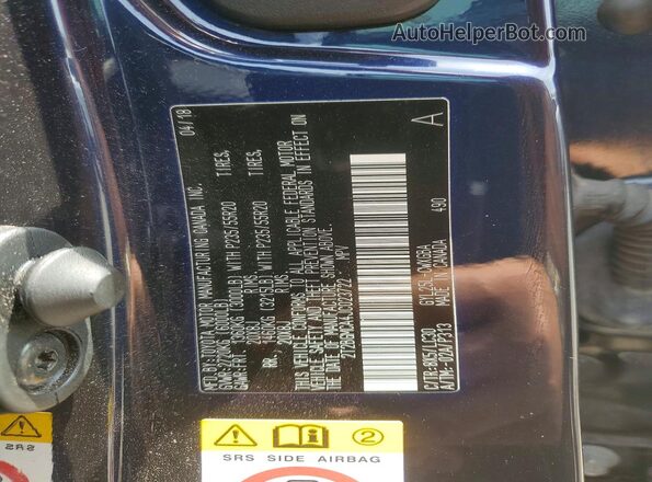 2T2BGMCA4JC023722 2018 LEXUS RX Черный Вид наклейки с VIN-кодом
