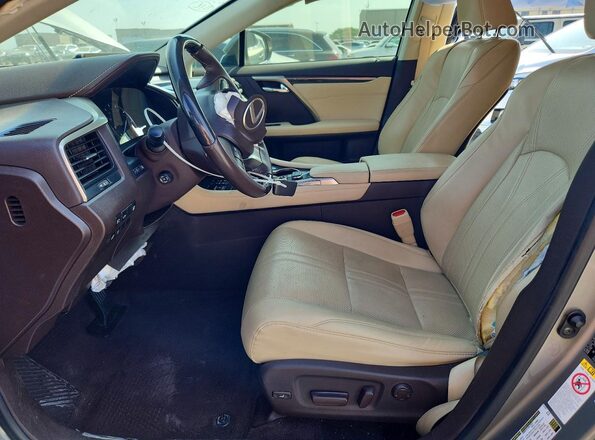 2T2BGMCA5HC009483 2017 LEXUS RX Gray Widok wnętrza z przodu