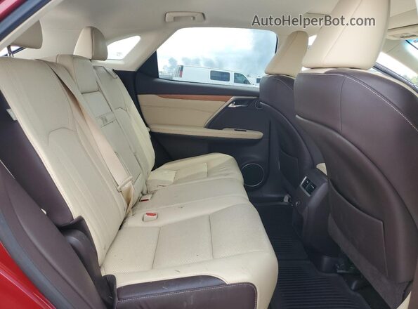 2T2BGMCA6GC008258 2016 LEXUS RX Red Вид задніх сидінь