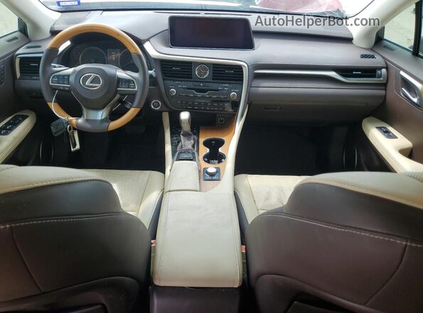 2T2BGMCA6GC008258 2016 LEXUS RX Red Вид панелі приладів