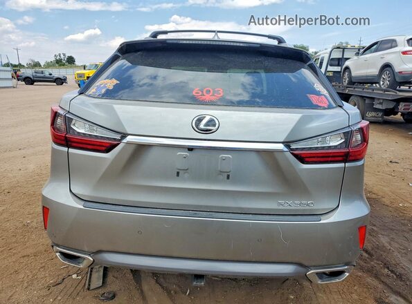 2T2BZMCA0HC060917 2017 LEXUS RX Silver უკანა ხედი