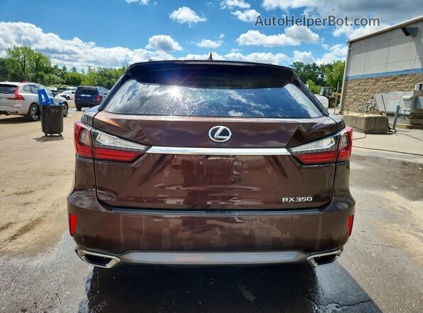 2T2BZMCA3GC016795 2016 LEXUS RX Brown Вид ззаду