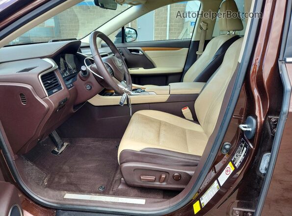 2T2BZMCA3GC016795 2016 LEXUS RX Brown Вид салону спереду