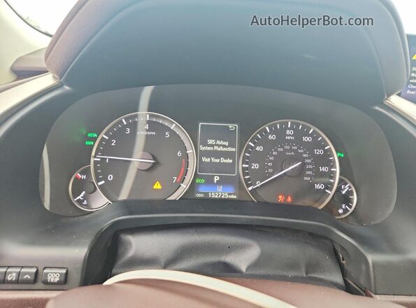 2T2BZMCA6HC129853 2017 LEXUS RX White Вид щитка приладів