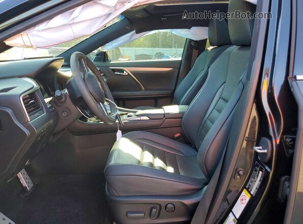 2T2BZMCA9GC046920 2016 LEXUS RX Black Вид салону спереду