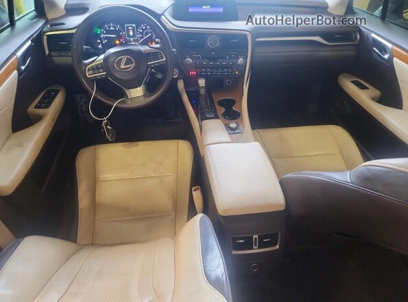 2T2BZMCAXHC083038 2017 LEXUS RX Silver Вид панелі приладів