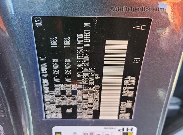 2T2GGCEZ3RC048108 2024 LEXUS NX Charcoal Вид наклейки з VIN-кодом