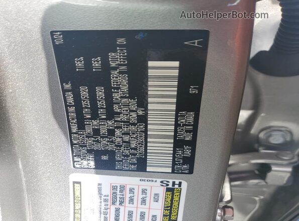 2T2GGCEZ9SC071043 2025 LEXUS NX Gray Вид наклейки з VIN-кодом