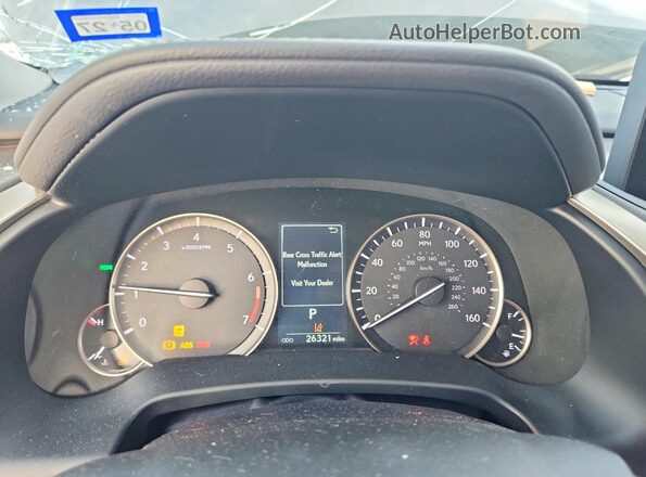 2T2HZMDA4MC291886 2021 LEXUS RX Серый Вид щитка приборов