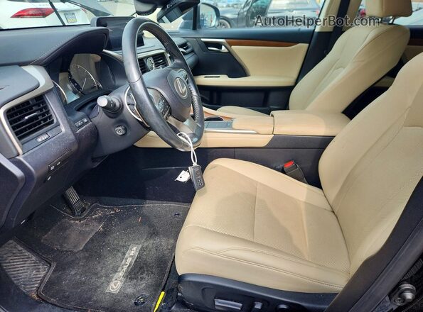 2T2HZMDA6MC297866 2021 LEXUS RX Черный Вид салона спереди