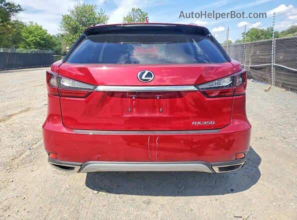 2T2HZMDA9NC348830 2022 LEXUS RX Красный Вид сзади