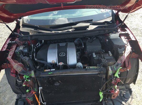 2T2HZMDA9NC348830 2022 LEXUS RX Красный Вид задней части салона