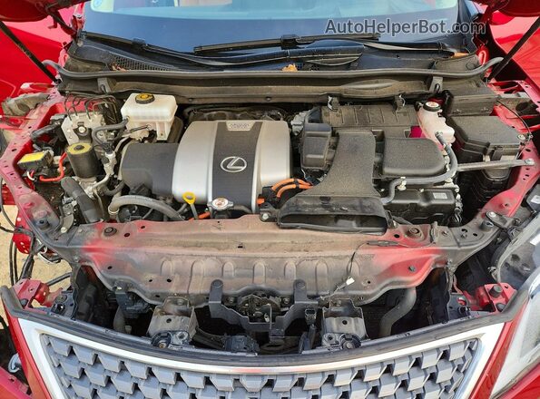 2T2JGMDA8NC079419 2022 LEXUS RX Red Widok komory silnika