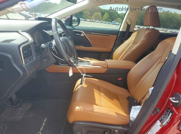 2T2JZMAA9NC225177 2022 LEXUS RX Red Widok wnętrza z przodu