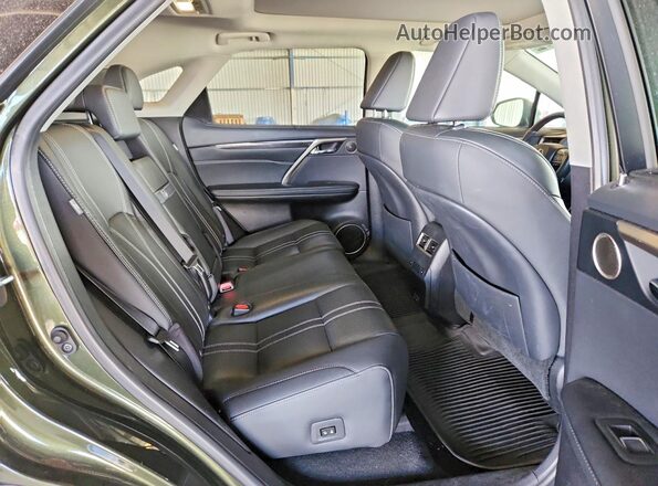 2T2JZMDA4MC282848 2021 LEXUS RX Green Widok wnętrza z tyłu