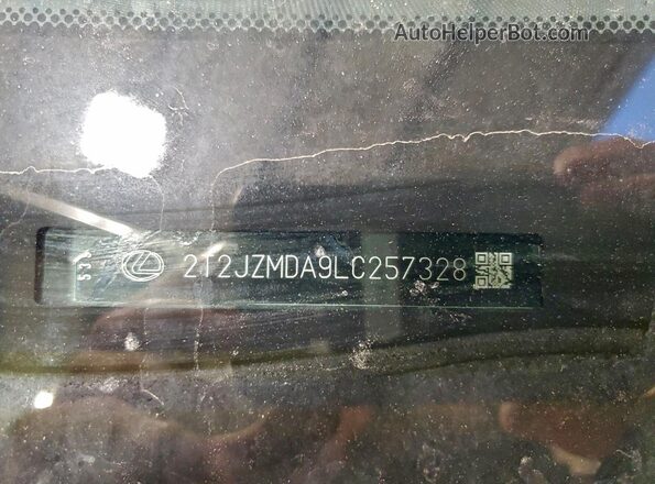 2T2JZMDA9LC257328 2020 LEXUS RX Silver VIN կոդի պիտակի տեսք