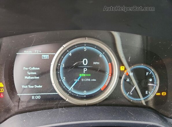 2T2SZMAA8MC209510 2021 LEXUS RX Black Вид щитка приладів