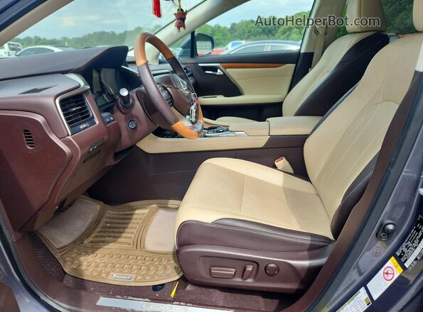 2T2ZZMCA1GC017023 2016 LEXUS RX Gray Widok wnętrza z przodu