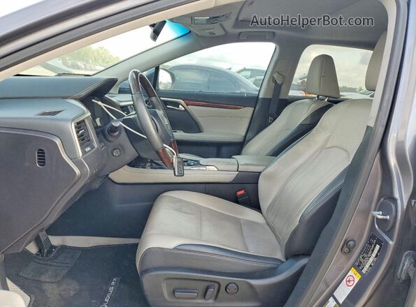 2T2ZZMCA7GC005118 2016 LEXUS RX Gray Вид салону спереду